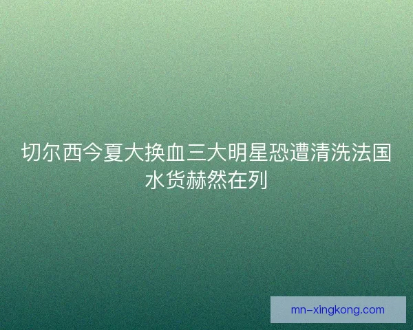 切尔西今夏大换血三大明星恐遭清洗法国水货赫然在列 切尔西今夏大换血三大明星恐遭清洗法国水货赫然在列